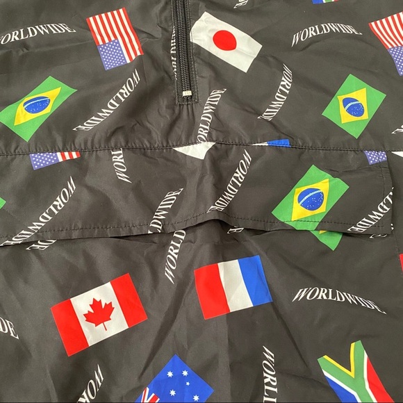 Men’s windbreaker unique flag jacket size L - Picture 5 of 7